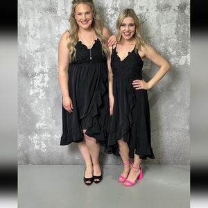 Ruffle dress with built in shorts